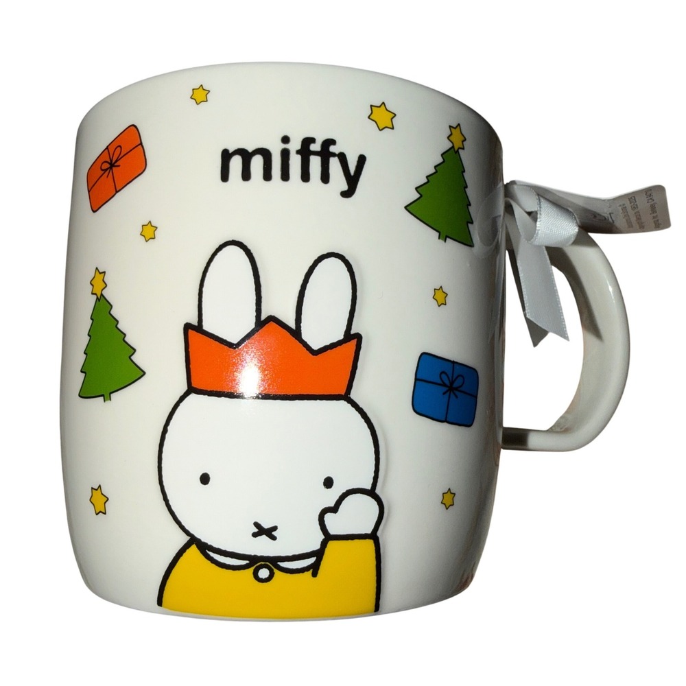 Miffy Christmas Mug Merry Christmas Artwork Ceramic Cute Bunny NWT